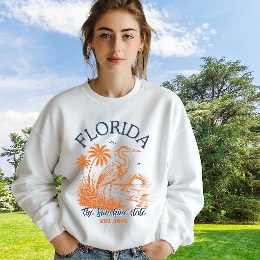 Florida The Sunshine State – Beach & Palm Design Sweatshirt