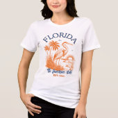 Florida The Sunshine State - & Palm Beach Scene Tri-Blend Shirt (Vorderseite)