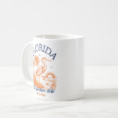 Florida The Sunshine State with Heron & Palm Tree Kaffeetasse (Vorderseite Links)