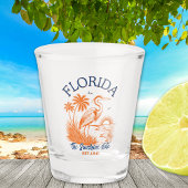 Florida The Sunshine State with Heron & Palm Tree Schnapsglas