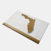 Florida Thema Elegant Modern Chic Gold & Marmor   Fußmatte (Schrägansicht)