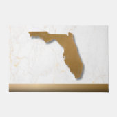 Florida Theme Elegant Modern Chic Gold & Marble Fußmatte (Vorderseite)
