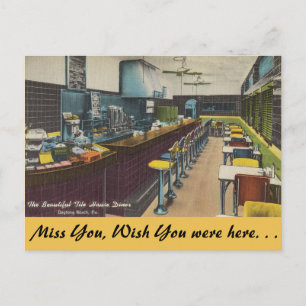 Florida, Tile House Diner, Daytona Beach Postkarte