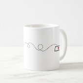 Florida to Masschusetts - Heart2Heart Coffee Tasse (VorderseiteRechts)