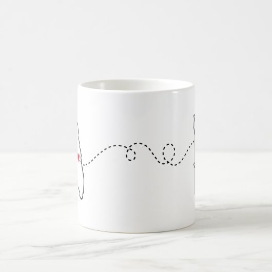 Florida to Minnesota - Heart2Heart-Kaffee Kaffeetasse (Mittel)