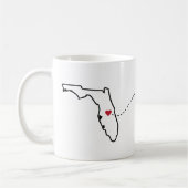 Florida to Minnesota - Heart2Heart-Kaffee Kaffeetasse (Links)
