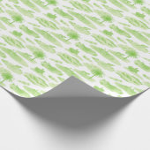 Florida Toile (Lime Green) Wrapping Paper Geschenkpapier (Ecke)