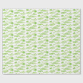 Florida Toile (Limegrün) Geschenkpapier (Flach)
