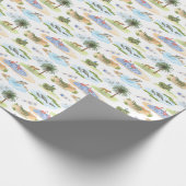 Florida Toile (Originalfarben)  Geschenkpapier (Ecke)