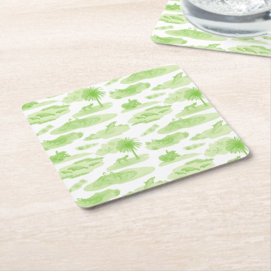 Florida Toile Untersetzer (Limettengrün) (angewinkelt)