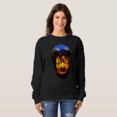 Florida-Totenkopf-Palmen Sweatshirt (Vorne ganz)