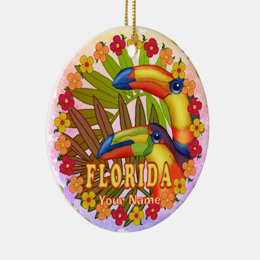 Florida Toucans Keramik Ornament (Rechts)