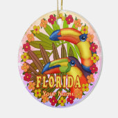 Florida Toucans Keramik Ornament (Links)