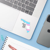 Florida Trans Jugend schützen Aufkleber (Laptop mit iPhone)
