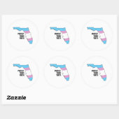 Florida Trans Jugend schützen Runder Aufkleber (Blatt)
