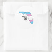 Florida Trans Jugend schützen Runder Aufkleber (Tasche)