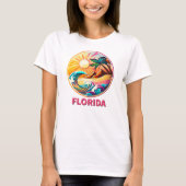 Florida Träume: Küstensteigerlichkeit T-Shirt (Vorderseite)