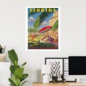 Florida Travel Poster (Heimbüro)