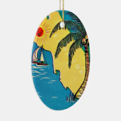 Florida Tropical Beach Keramik Ornament (Rechts)