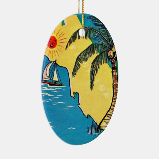 Florida Tropical Beach Keramik Ornament (Rechts)