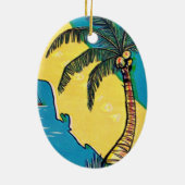 Florida Tropical Beach Keramik Ornament (Hinten)