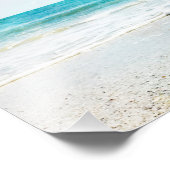 Florida Tropical Beach Sand Ocean Waves Muscheln Fotodruck (Ecke)