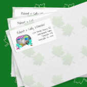 Florida Tropical Camping Long Address Wide Labels Adressaufkleber