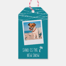 Florida Tropical Warm wünscht zweiseitiges Foto |  Geschenkanhänger