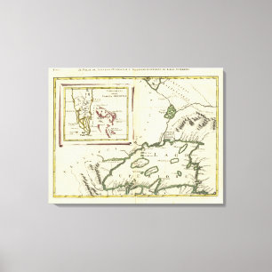 Florida, überlegene Seen, Bahamas Leinwanddruck