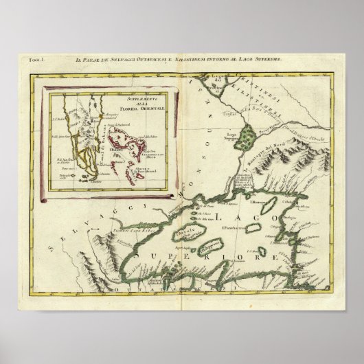 Florida, überlegene Seen, Bahamas Poster (Vorne)
