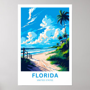 Florida United Staaten Travel Print Poster