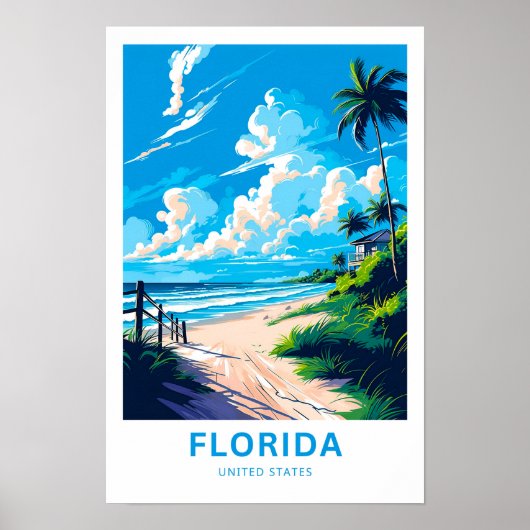 Florida United Staaten Travel Print Poster (Vorne)