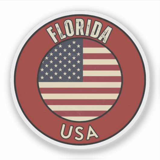 Florida United States of America Aufkleber (Vorderseite)