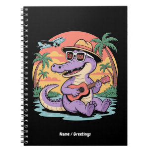 Florida Urlaub Niedlich Cooler Sommer Alligator Fu Notizblock