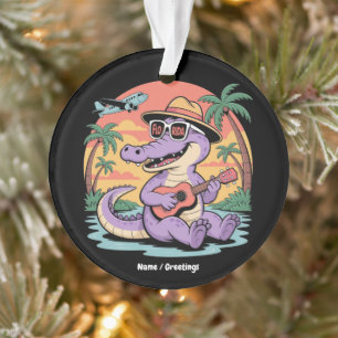 Florida Urlaub Niedlich Cooler Sommer Alligator Fu Ornament