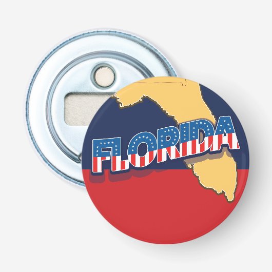 Florida-US Flagge-Karte Flaschenöffner (Vorderseite)