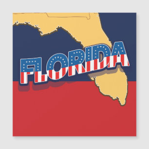 Florida-US Flagge-Karte Magneteinladung