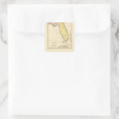 Florida US Quadratischer Aufkleber (Tasche)