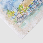 Florida USA Aquarellbilder Seidenpapier (Ausschnitt)