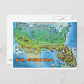 Florida USA Karte (Vorne/Hinten)