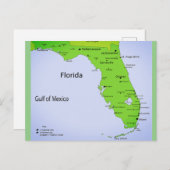 Florida USA Karte (Vorne/Hinten)