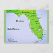 Florida USA Karte (Vorderseite)