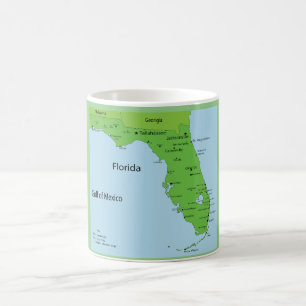 Florida USA Map - Gulf of Mexico  Kaffeetasse