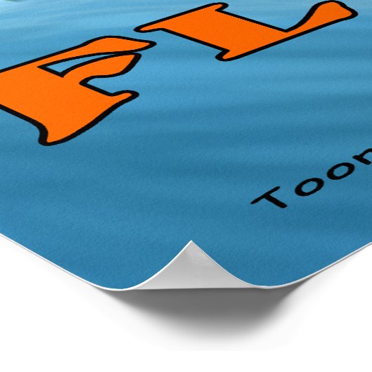 Florida USA Map Poster (Ecke)