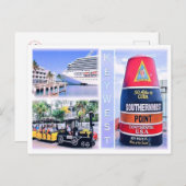 Florida - USA - Mosaik - Postkarte (Vorne/Hinten)