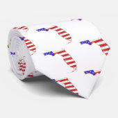 Florida USA Silhouette Staat Karte Krawatte (Gerollt)