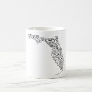 Florida USA Slang Word Karte Kaffee Tasse