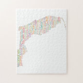 Florida USA Slang Word Karte Puzzle (Vertikal)