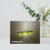FLORIDA USA SPACESHIP UFO ART Postkarten (Stehend Vorderseite)