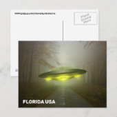 FLORIDA USA SPACESHIP UFO ART Postkarten (Vorne/Hinten)